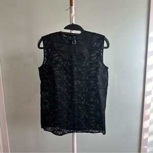 Rochas Black Lace Top